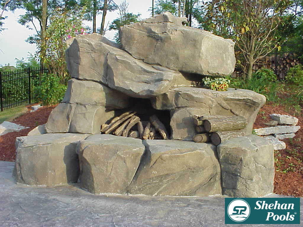 Rock Fireplace 3